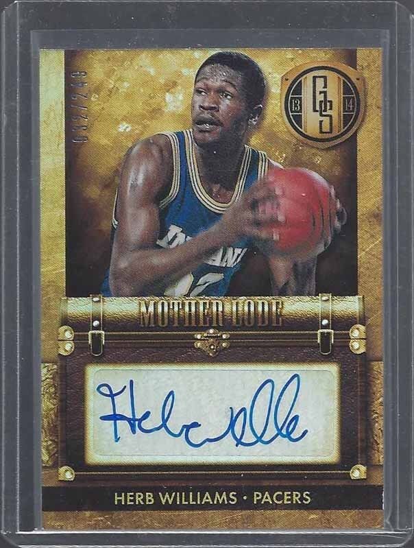 1/1 HERB WILLIAMS 2013-14 GOLD STANDARD MOTHER LODE AUTO #D 32/249 JERSEY #32 !!