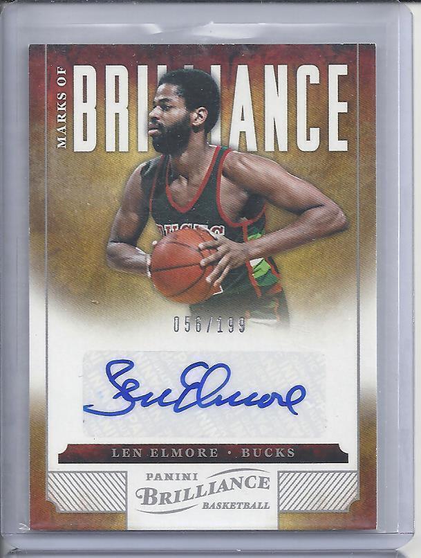 LEN ELMORE 2012-13 PANINI BRILLIANCE MARKS OF BRILLIANCE AUTO #D 56/199
