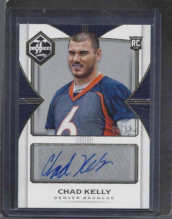 CHAD KELLY 2017 PANINI LIMITED DENVER BRONCOS ROOKIE AUTO RC #D 96/99