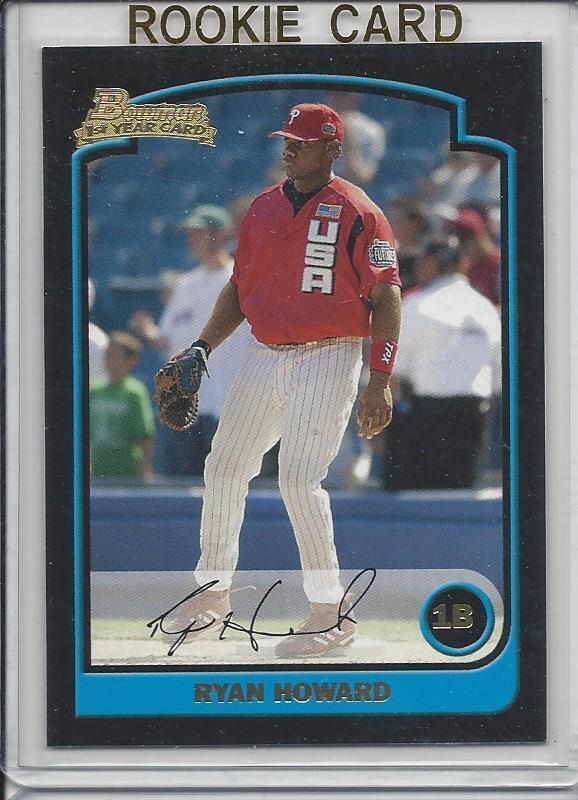 RYAN HOWARD 2003 BOWMAN DRAFT PROSPECTS PHILLIES PROSPECT #138