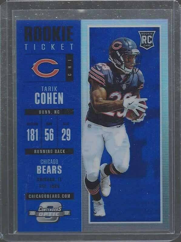TARIK COHEN 2017 CONTENDERS OPTIC BLUE HOLO PRIZM RC #D 47/99