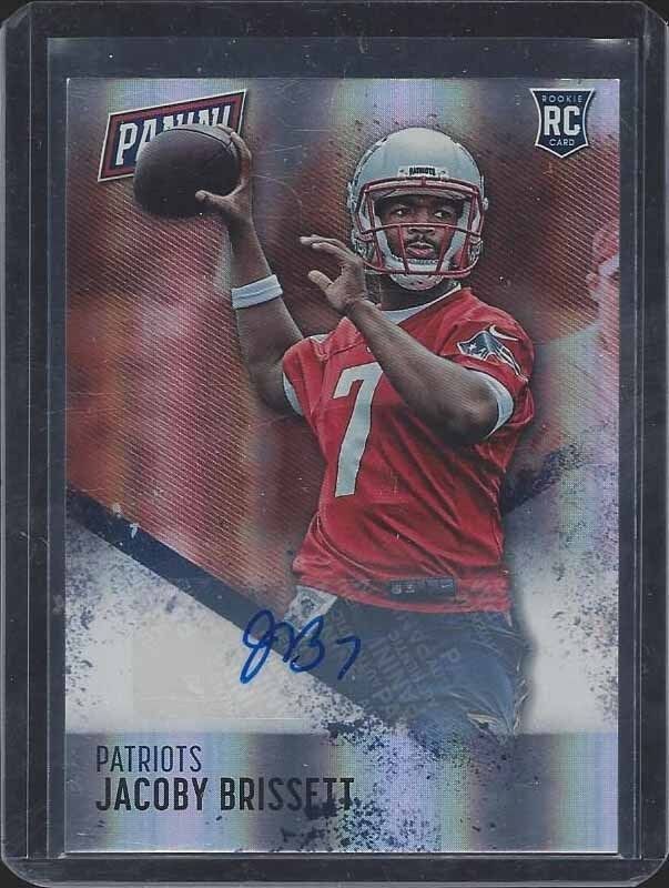 JACOBY BRISSETT 2016 PANINI DAY SILVER HOLOFOIL PATRIOTS ROOKIE AUTO RC #70