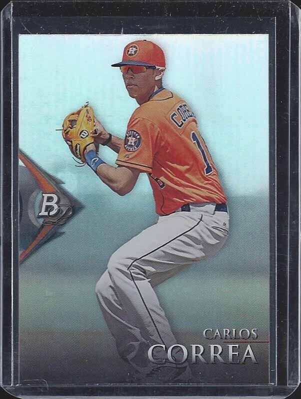 CARLOS CORREA 2014 BOWMAN PLATINUM PROSPECT REFRACTOR #20
