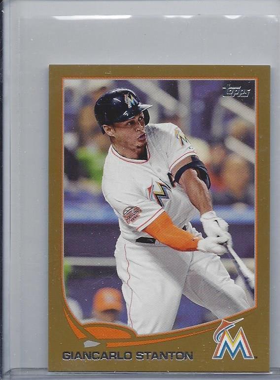 MIKE GIANCARLO STANTON 2013 TOPPS MINI GOLD PARALLEL #D 56/62