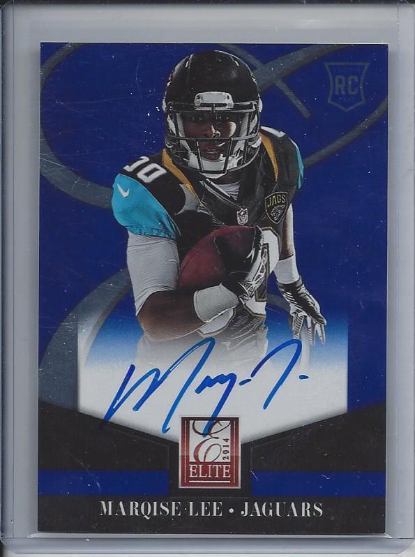 MARQISE LEE 2014 ELITE JAGUARS ON CARD AUTO RC #29