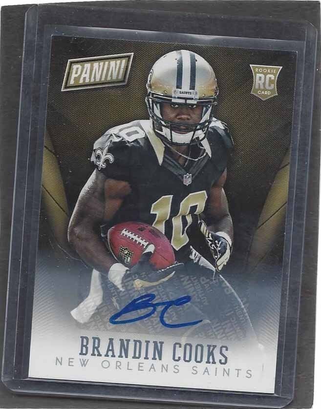 BRANDIN COOKS 2014 PANINI THE NATIONAL VIP ROOKIE AUTO RC #43
