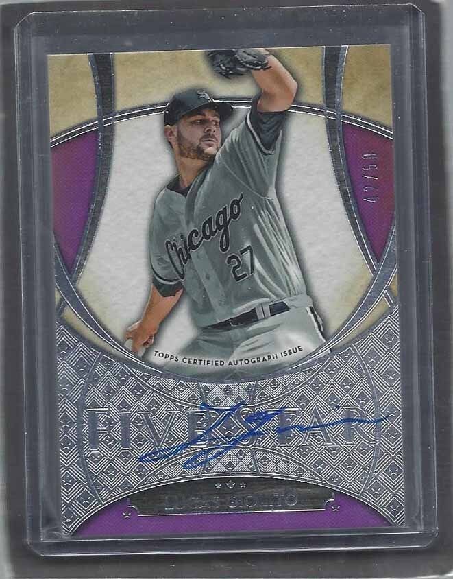 LUCAS GIOLITO 2017 TOPPS 5 FIVE STAR PURPLE WHITE SOX ON CARD AUTO #D 42/50