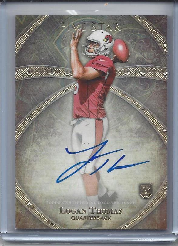 LOGAN THOMAS 2014 TOPPS 5 FIVE STAR CARDINALS ROOKIE ON CARD AUTO RC