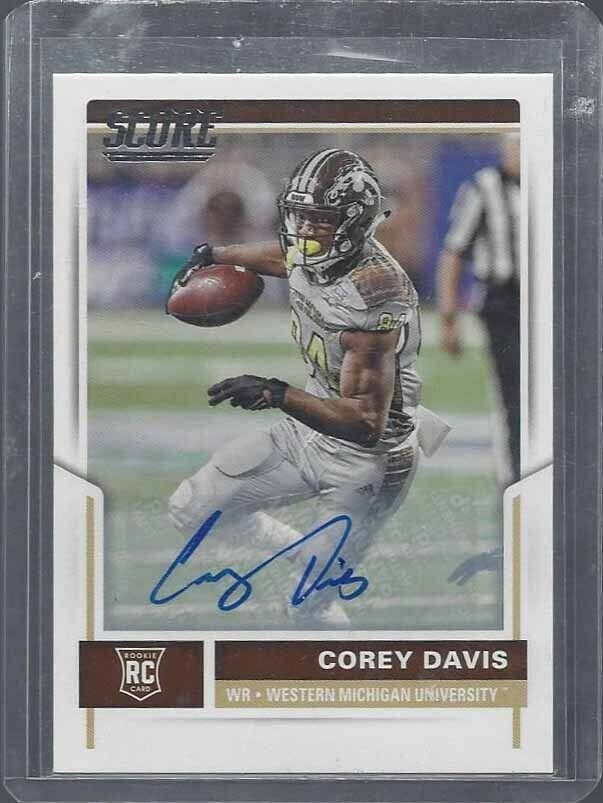 COREY DAVIS 2017 SCORE ROOKIE AUTO RC #396