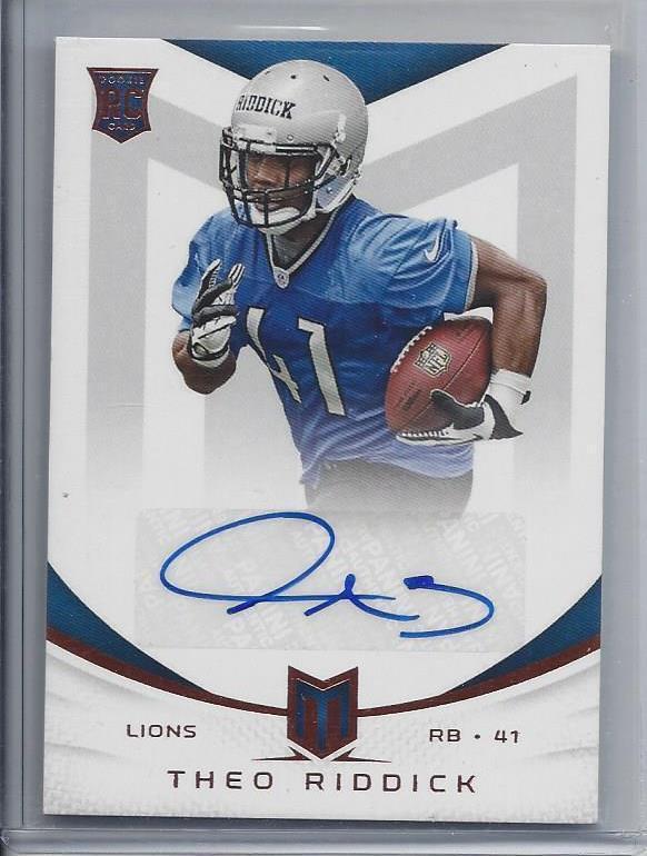 THEO RIDDICK 2013 PANINI MOMENTUM LIONS AUTO RC #D 288/599
