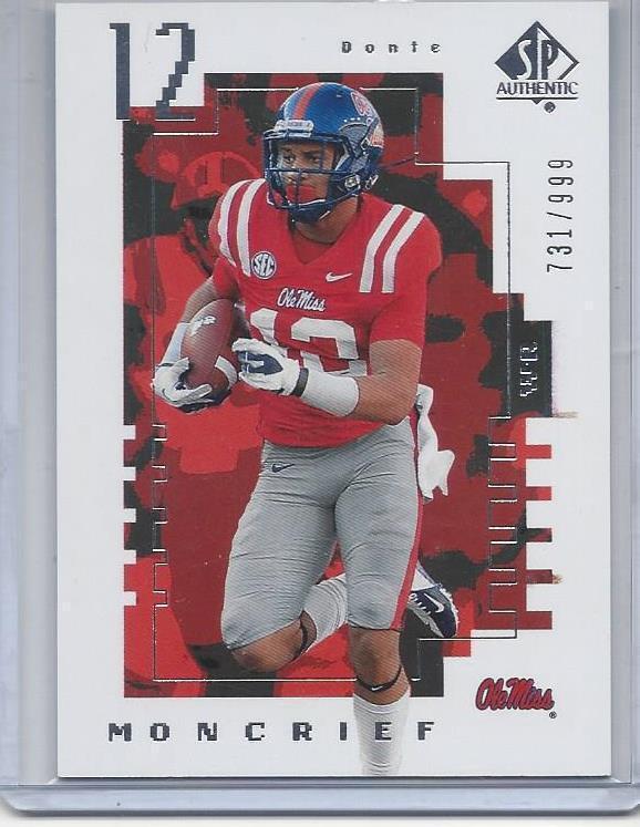 DONTE MONCRIEF 2014 SP AUTHENTIC FUTURE WATCH ROOKIE RC #D 731/999