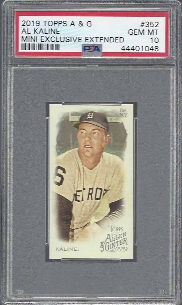 PAUL MOLITOR 2019 TOPPS ALLEN GINTER MINI EXTENDED RIP CARD SSP PSA 10 POP 1/1