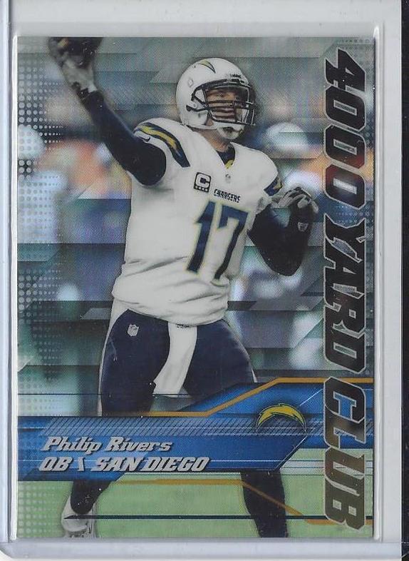 PHILIP RIVERS 2014 TOPPS CHROME 4000 YARD CLUB SP REFRACTOR SHORT PRINT #7