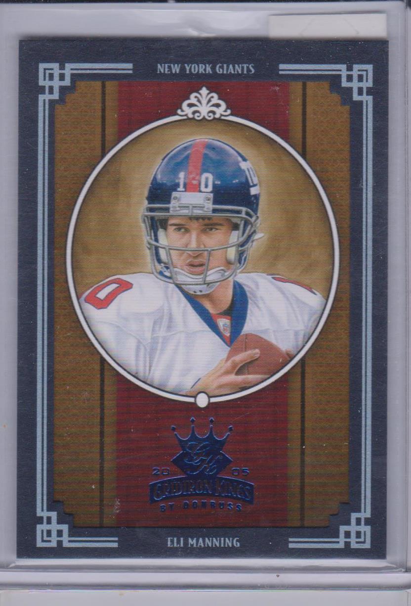 ELI MANNING 2005 DONRUSS GRIDIRON KINGS CROWNING MOMENT #D 24/100
