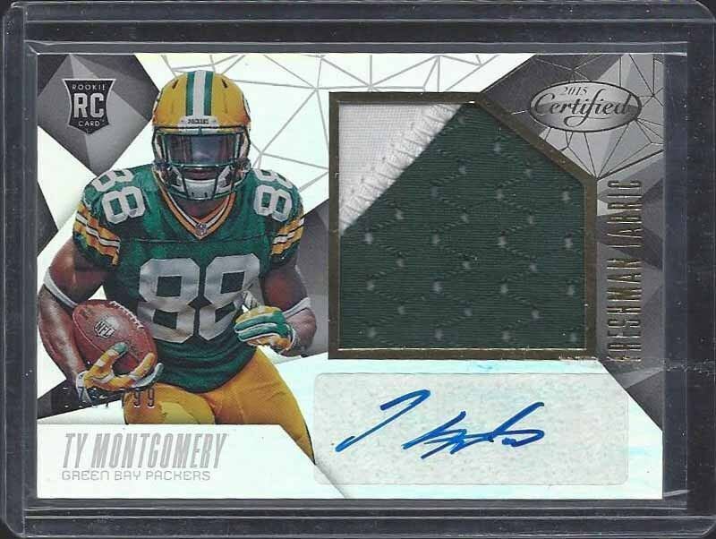 TY MONTGOMERY 2015 CERTIFIED FRESHMAN FABRIC JUMBO 2 COLOR PATCH AUTO RC #D /799