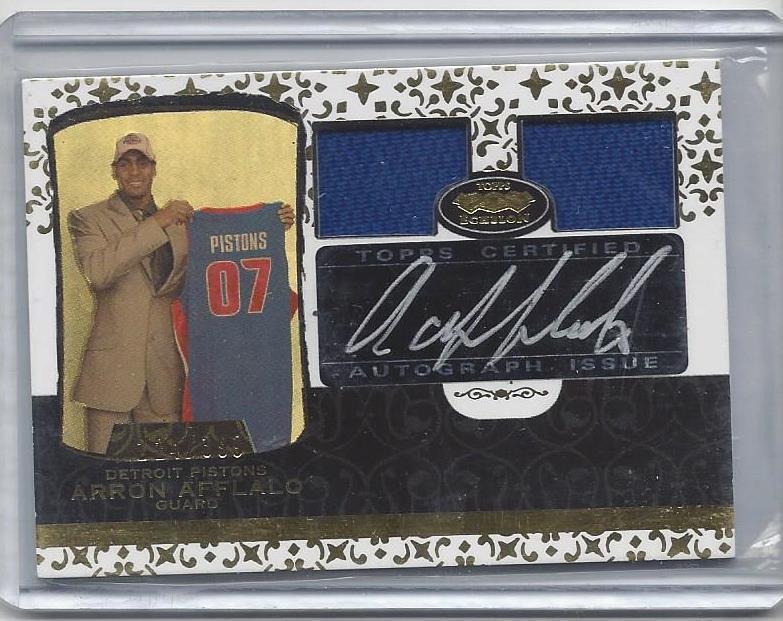 ARRON AFFLALO 2007 TOPPS ECHELON DUAL JERSEY AUTO RC #D 224/399