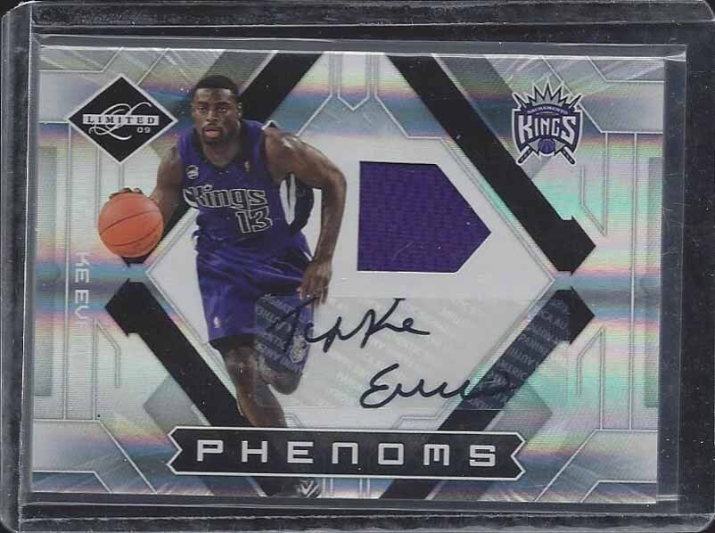 TYREKE EVANS 2009-10 LIMITED PHENOMS ROOKIE JERSEY AUTO RC #D 128/299