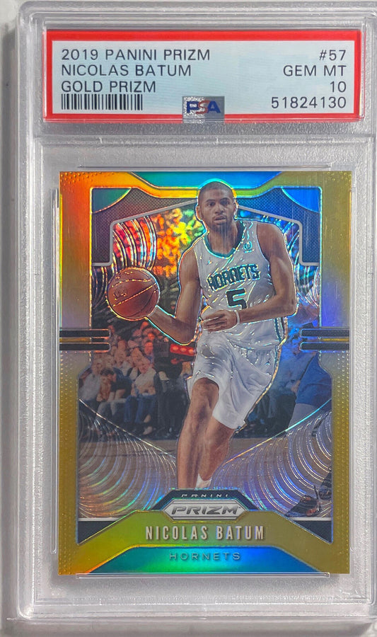NICOLAS BATUM 2019 PANINI PRIZM GOLD PRIZM #D 10/10 PSA 10 GEM MINT POP 1/1