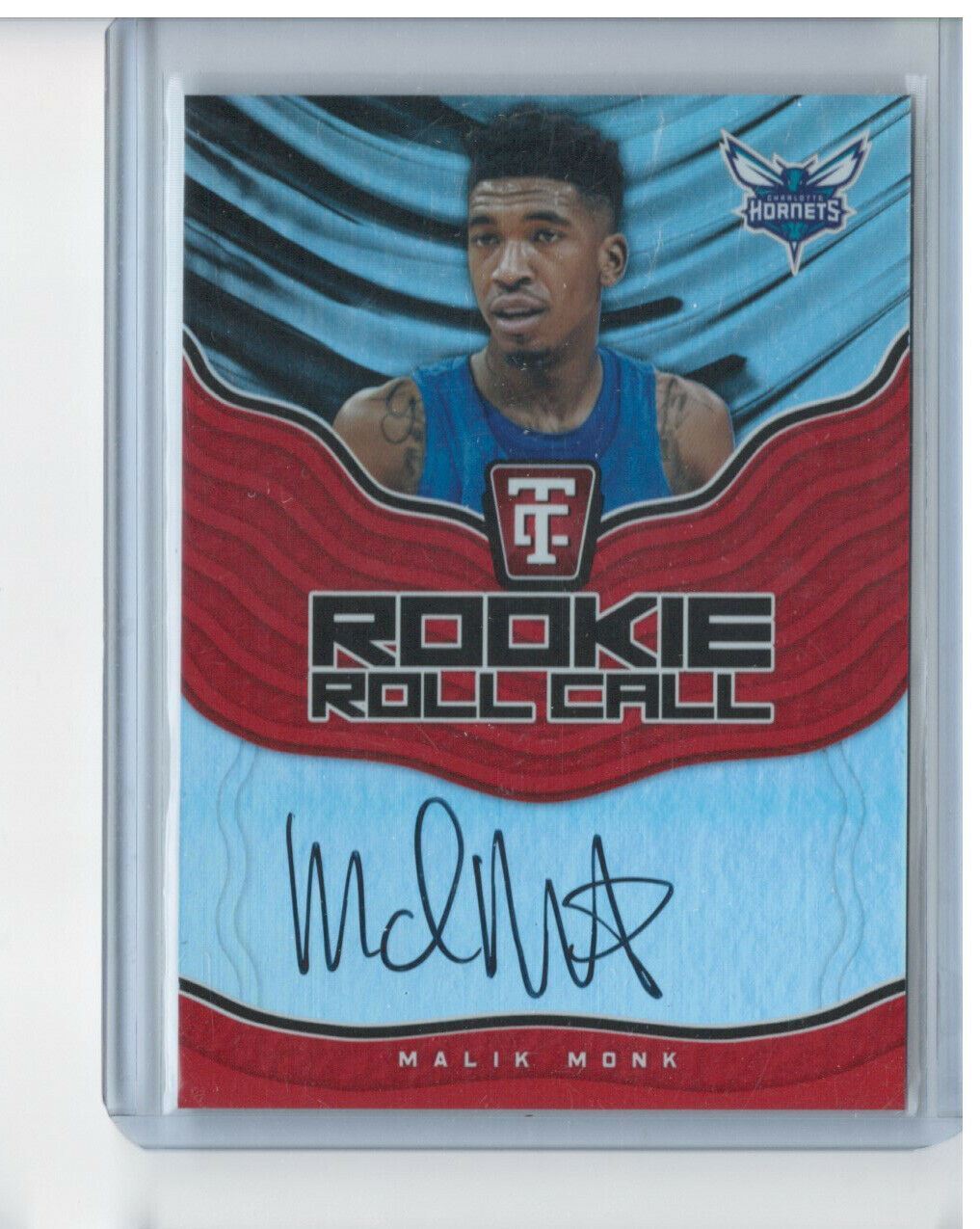 MALIK MONK 2017-18 PANINI CERTIFIED ROOKIE ROLL CALL ON CARD AUTO RC