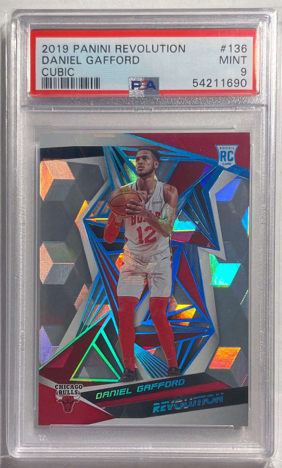 DANIEL GAFFORD 2019 PANINI REVOLUTION CUBIC ROOKIE RC #D 22/50 PSA 9 POP 1/1