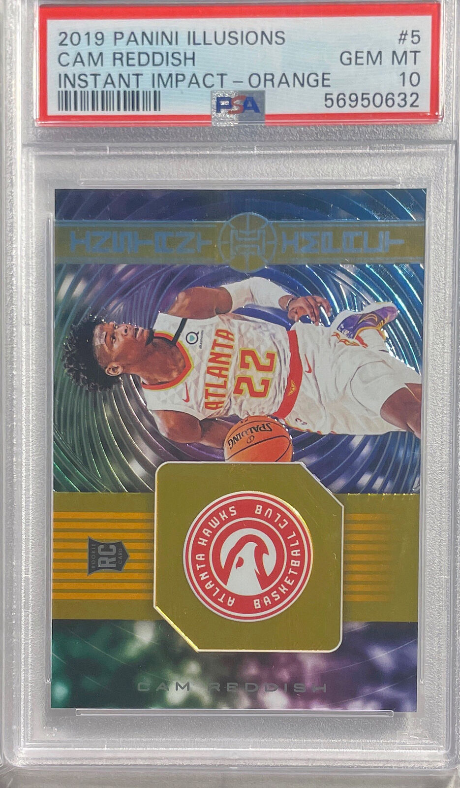 CAM REDDISH 2019 ILLUSIONS INSTANT IMPACT ORANGE RC /125 PSA 10 GEM MINT POP 4
