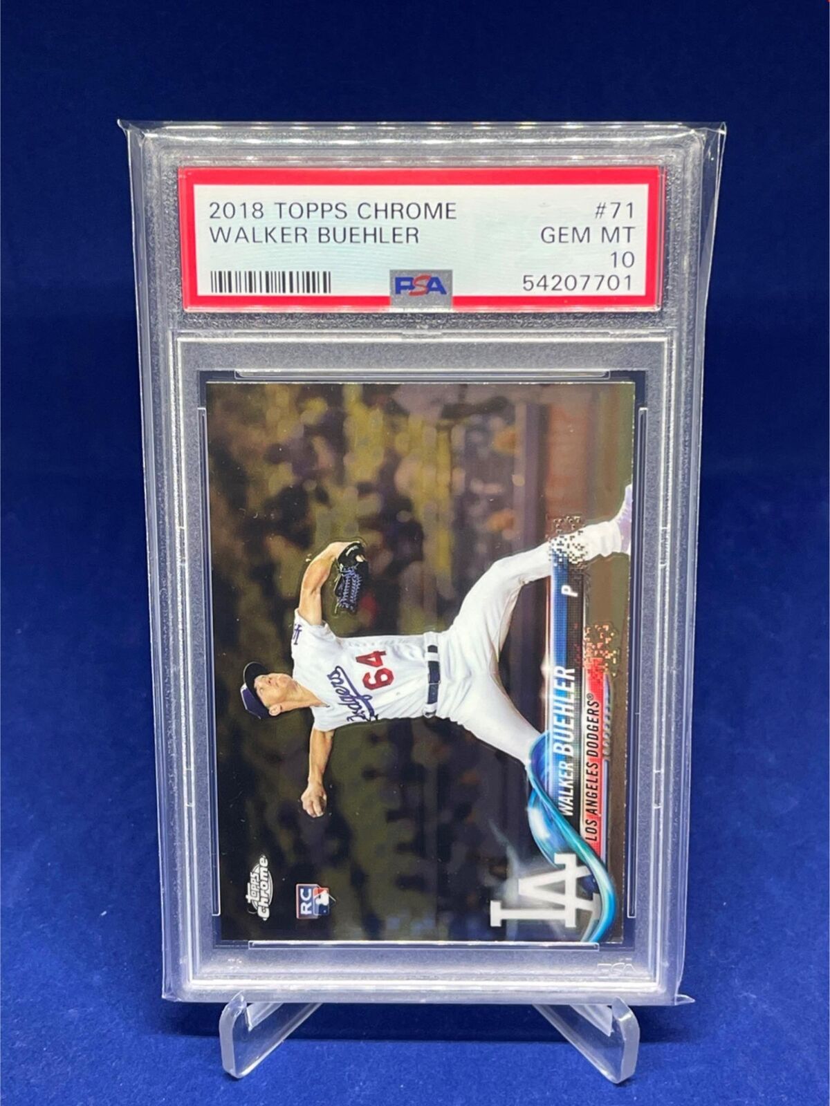 WALKER BUEHLER 2018 TOPPS CHROME RC #71 PSA 10 GEM MINT