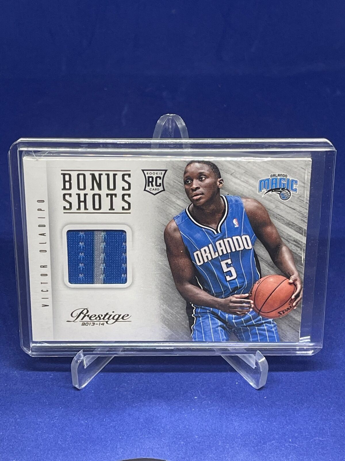 VICTOR OLADIPO 2013-14 PANINI PRESTIGE BONUS SHOTS JERSEY ROOKIE RC #87