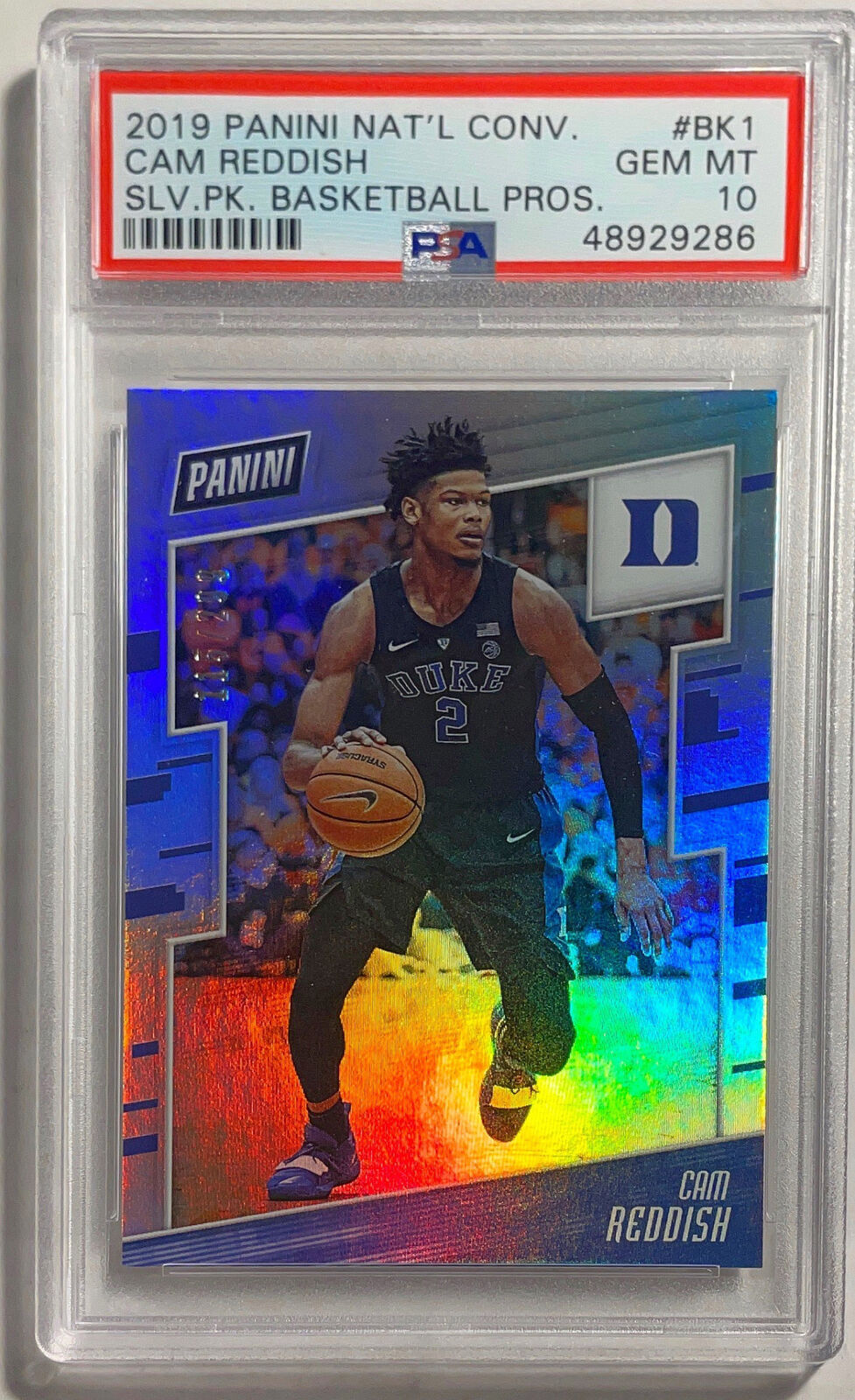 CAM REDDISH 2019 PANINI NATIONAL SILVER RC #D 115/299 PSA 10 GEM MINT POP 3