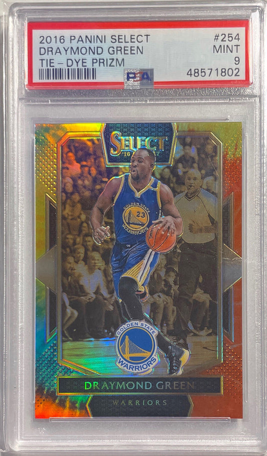 DRAYMOND GREEN 2016 PANINI SELECT TIE-DYE PRIZM #D 22/25 PSA 9 MINT POP 1/1