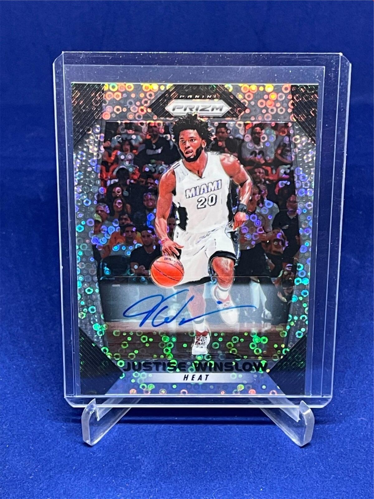 JUSTISE WINSLOW 2017-18 PANINI PRIZM FAST BREAK PRIZM AUTO #57