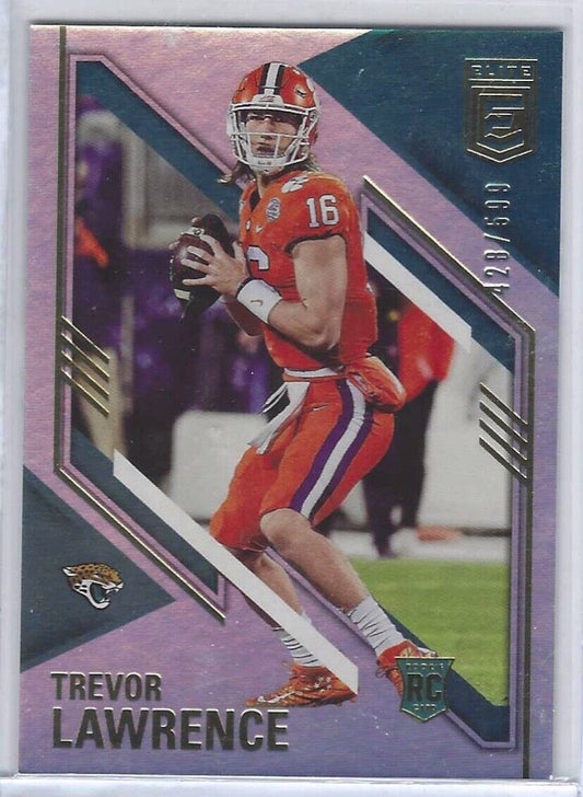 TREVOR LAWRENCE 2021 DONRUSS ELITE TRUE ROOKIE RC #D 428/599