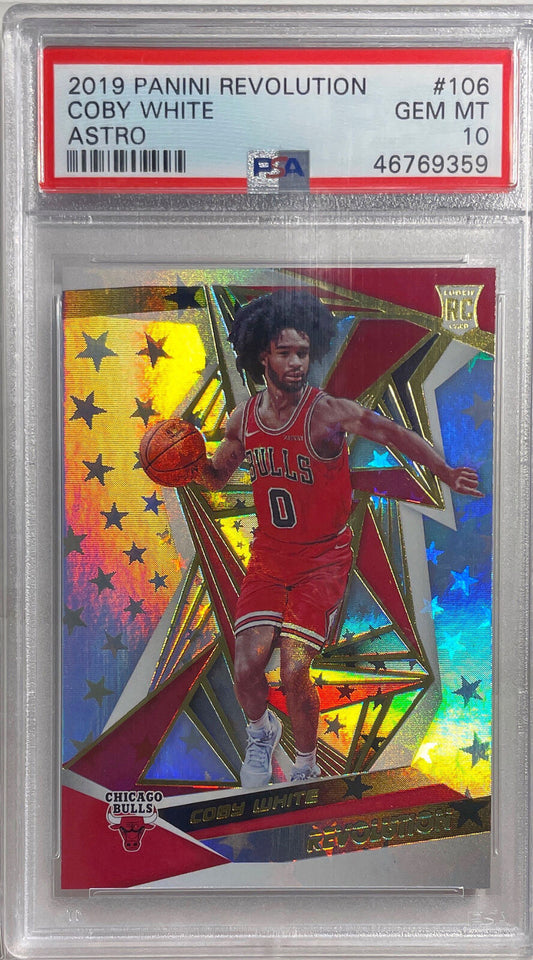 COBY WHITE 2019 PANINI REVOLUTION ASTRO ROOKIE RC #106 PSA 10 GEM MINT POP 32