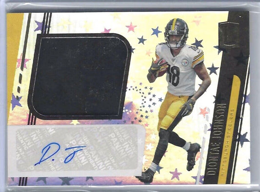 DIONTAE JOHNSON 2019 UNPARALLELED ASTRAL ROOKIE JUMBO JERSEY AUTO RC #D 12/150