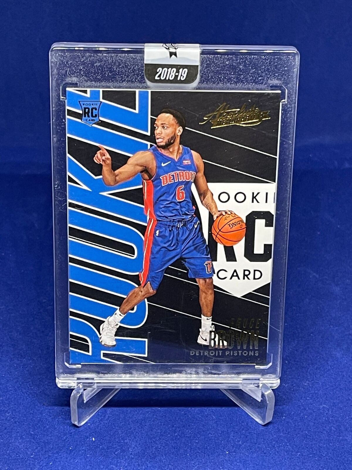 BRUCE BROWN 2018-19 PANINI ABSOLUTE ENCASED ROOKIE XRC RC #94