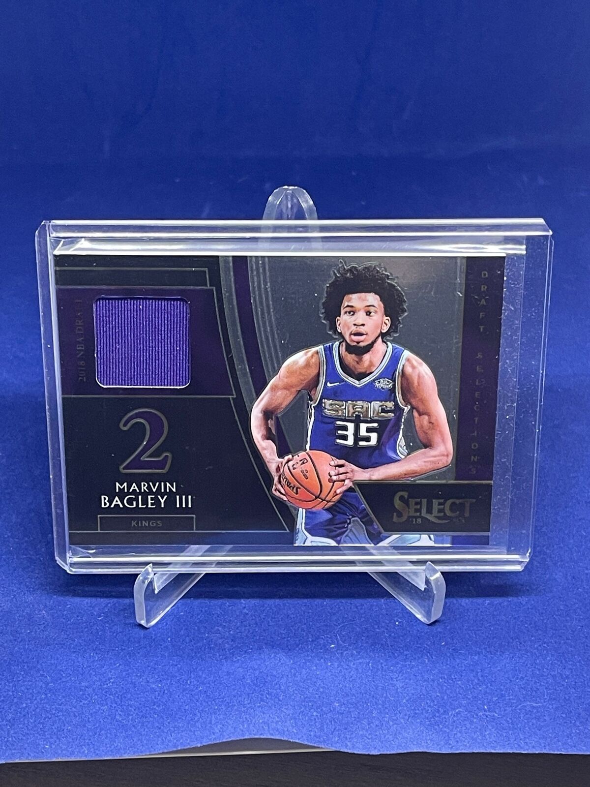 MARVIN BAGLEY III 2018-19 PANINI SELECT DRAFT SELECTIONS JERSEY ROOKIE RC