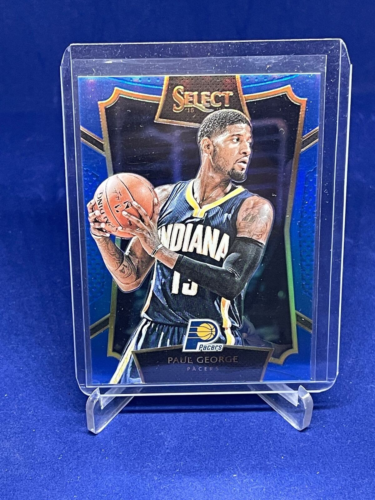 PAUL GEORGE 2015-16 PANINI SELECT BLUE PRIZM #D /249