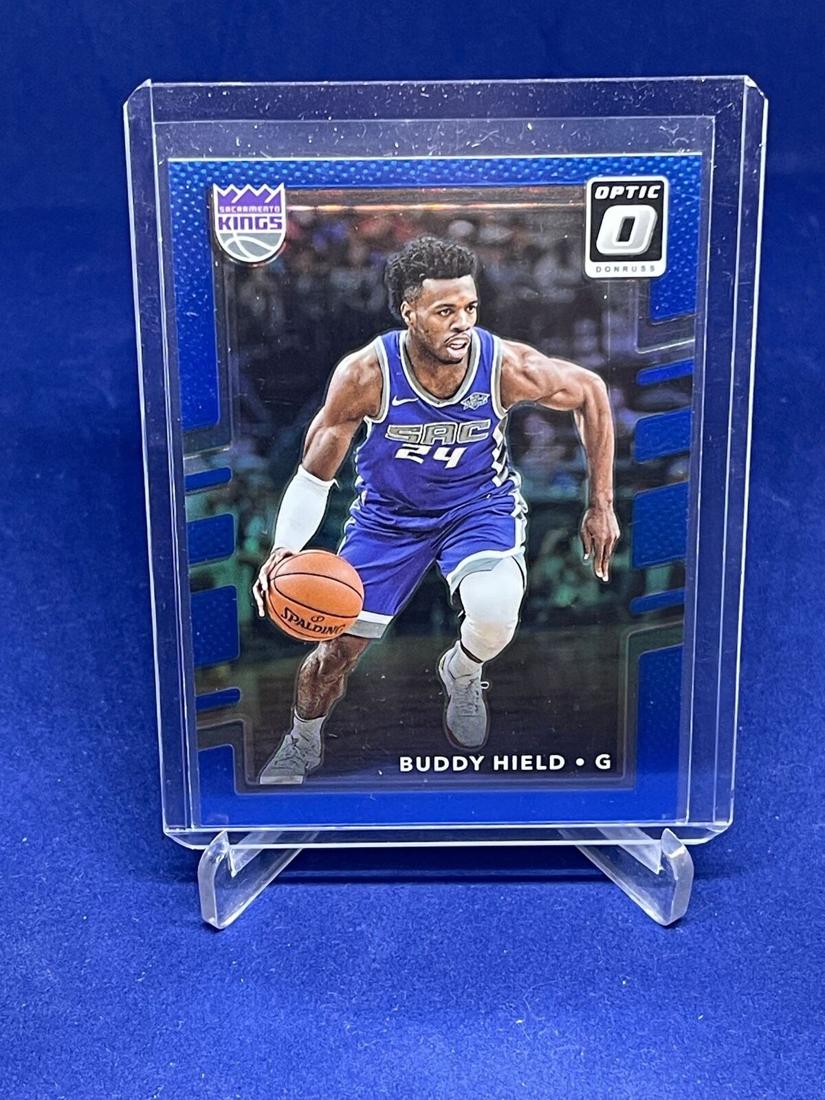 BUDDY HIELD 2017-18 PANINI DONRUSS OPTIC BLUE HOLO PRIZM #D 10/49