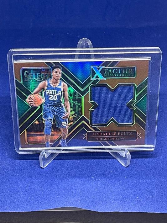 MARKELLE FULTZ 2017-18 PANINI SELECT X FACTOR BRONZE JERSEY RC #D 40/49