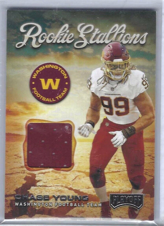 CHASE YOUNG 2020 PLAYOFF ROOKIE STALLIONS JERSEY RC #RS-11