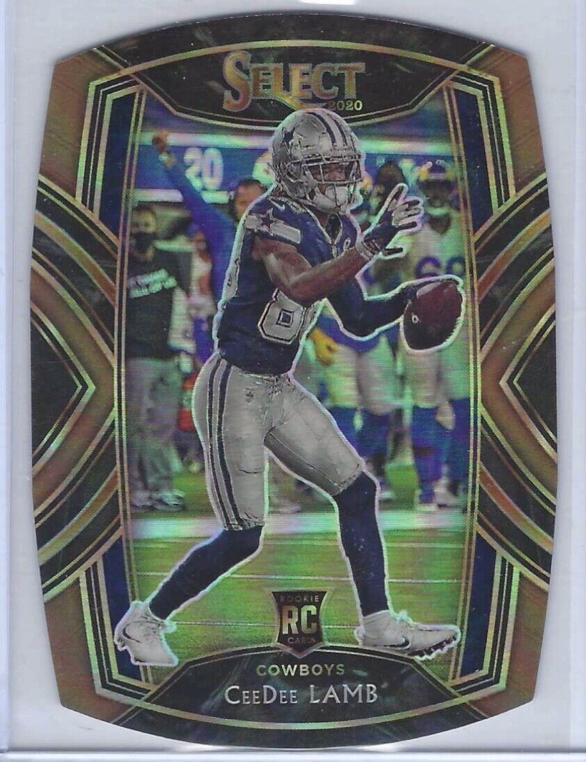 CEEDEE LAMB 2020 PANINI SELECT CLUB LEVEL BRONZE PRIZM DIE CUT RC #D /355