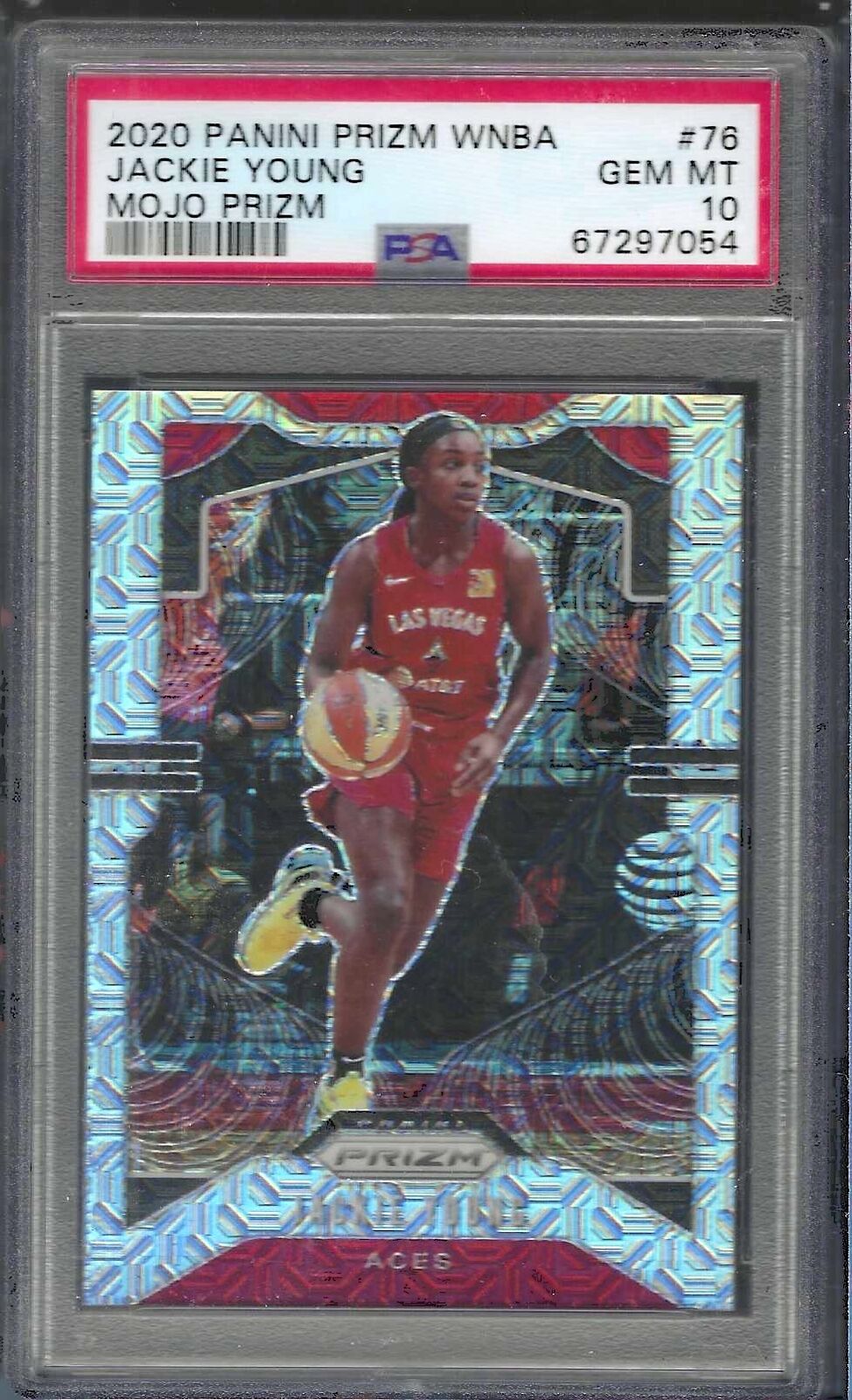 JACKIE YOUNG 2020 PANINI PRIZM WNBA MOJO PRIZM /25 PSA 10 GEM MINT POP 2
