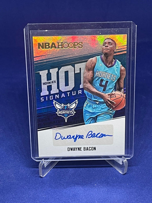 DWAYNE BACON 2017-18 PANINI NBA HOOPS HOT SIGNATURES AUTO ROOKIE RC