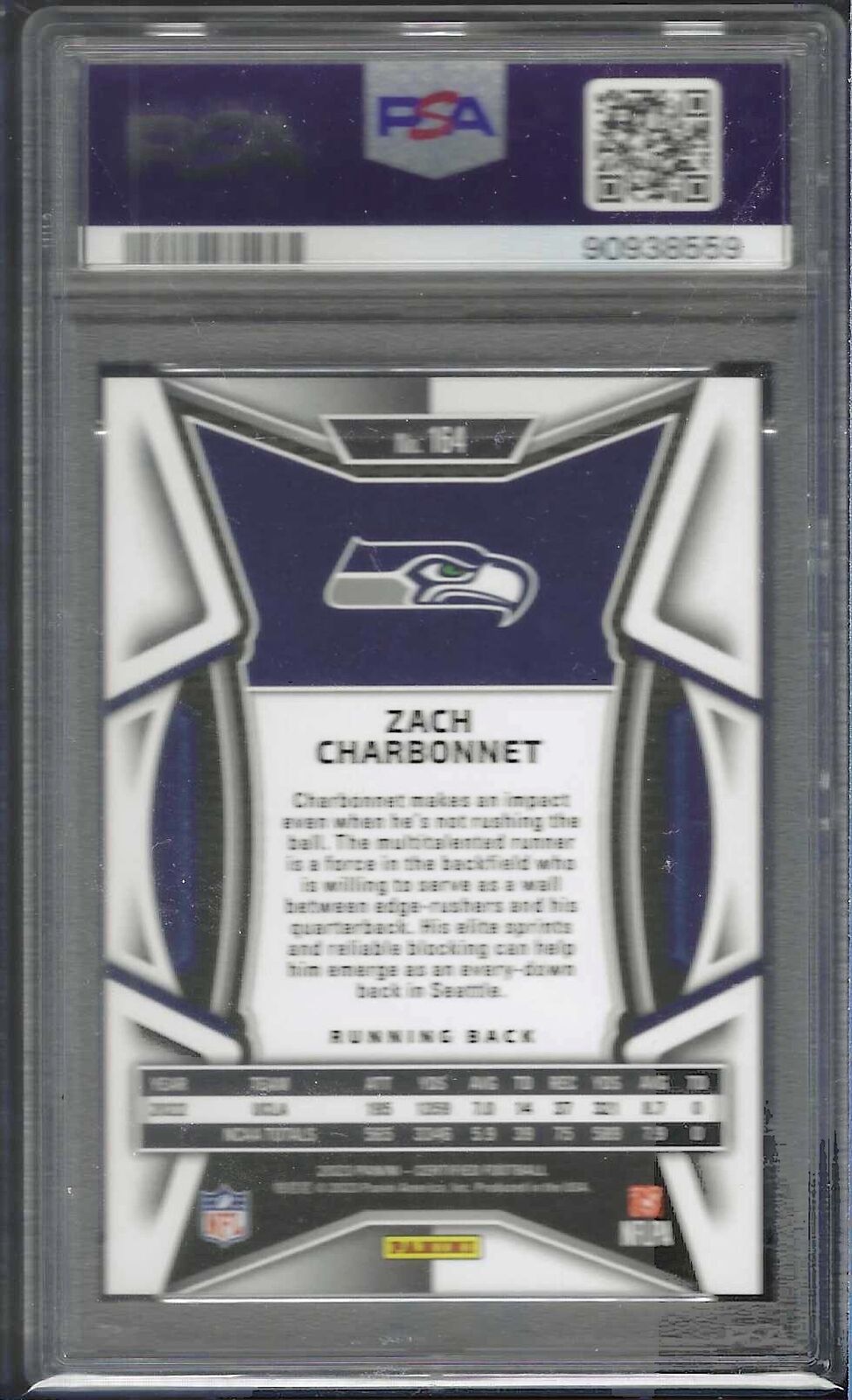 ZACH CHARBONNET 2023 PANINI CERTIFIED MIRROR TEAL RC /50 PSA 10 GEM MINT POP 2