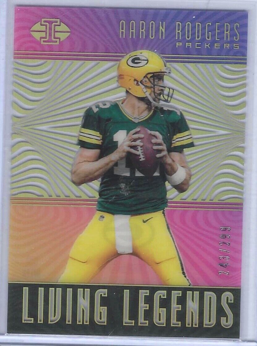 AARON RODGERS 2018 PANINI ILLUSIONS LIVING LEGENDS #D 243/299