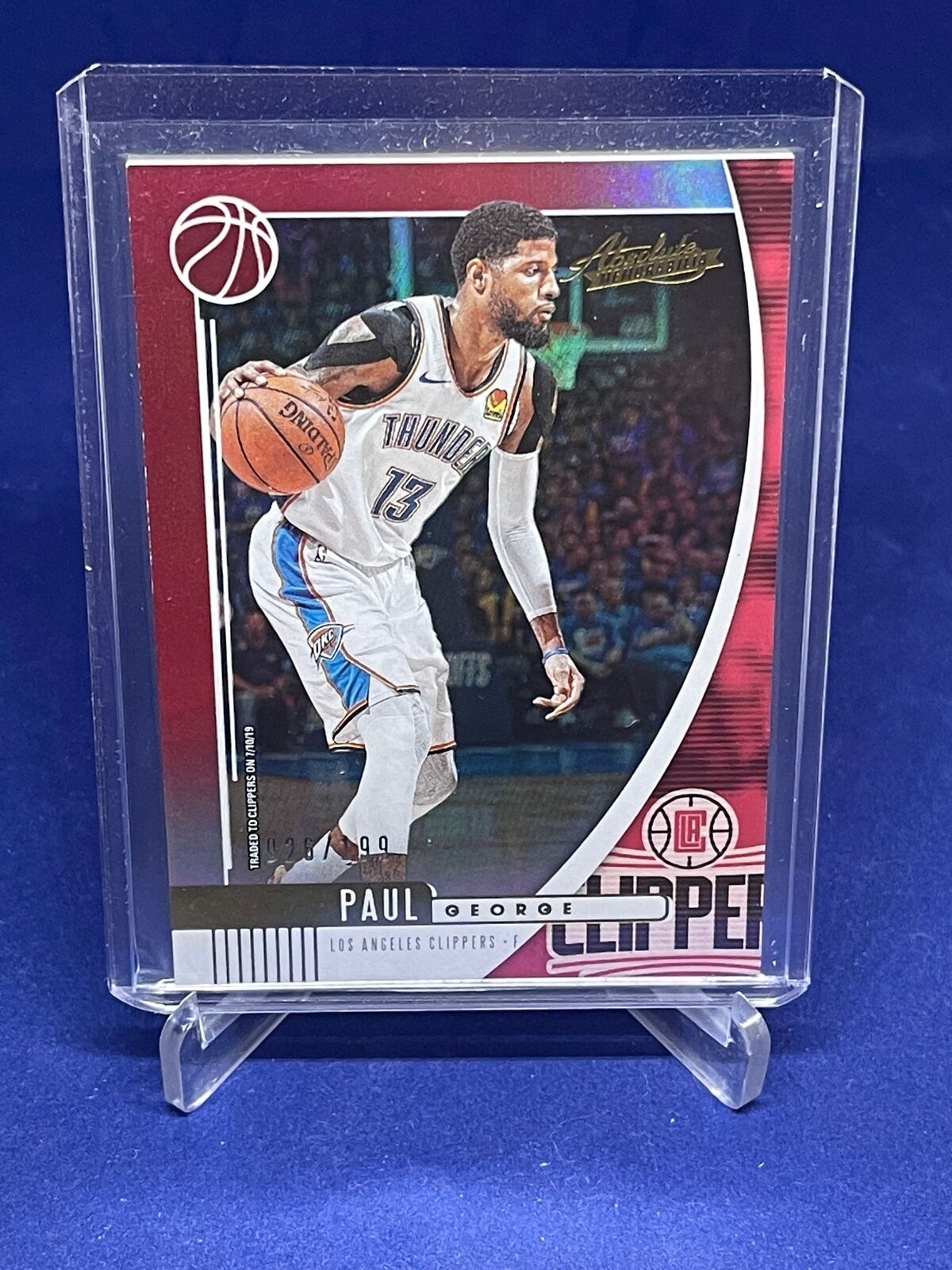 PAUL GEORGE 2019-20 PANINI ABSOLUTE RED #D 26/199