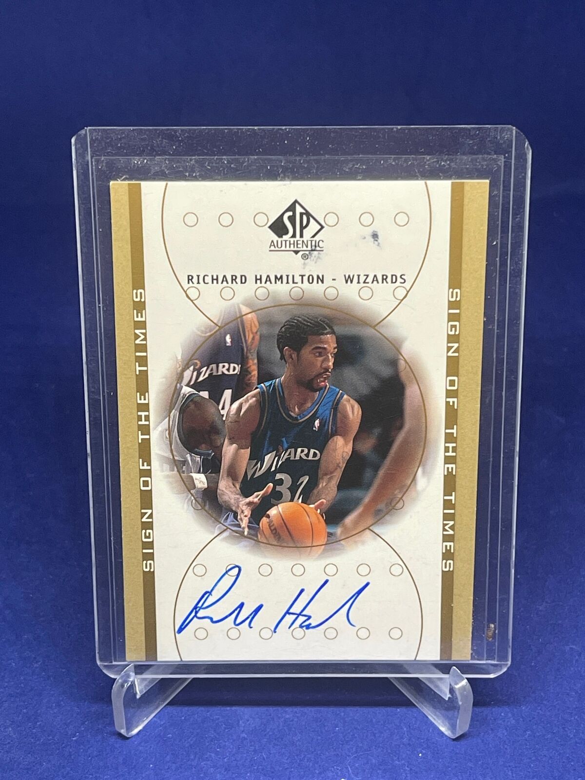 RICHARD HAMILTON 2000-01 SP AUTHENTIC SIGN OF THE TIMES AUTO