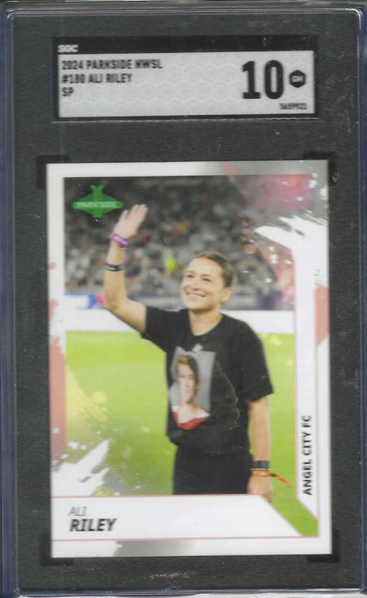 ALI RILEY 2024 PARKSIDE NWSL SHORT PRINT #180 SP SGC 10 GEM MINT
