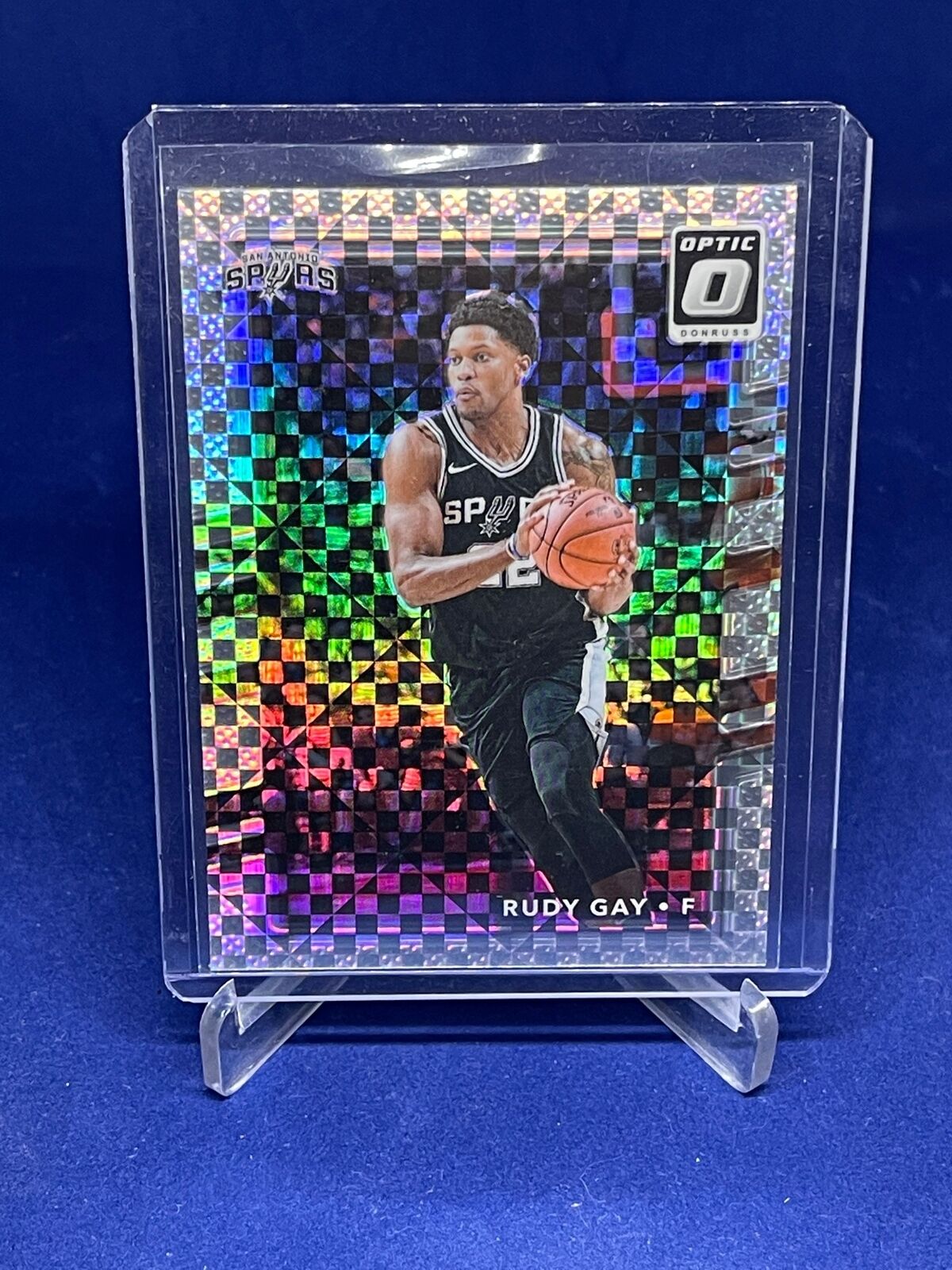 RUDY GAY 2017-18 PANINI DONRUSS OPTIC CHECKERBOARD PRIZM SSP #133
