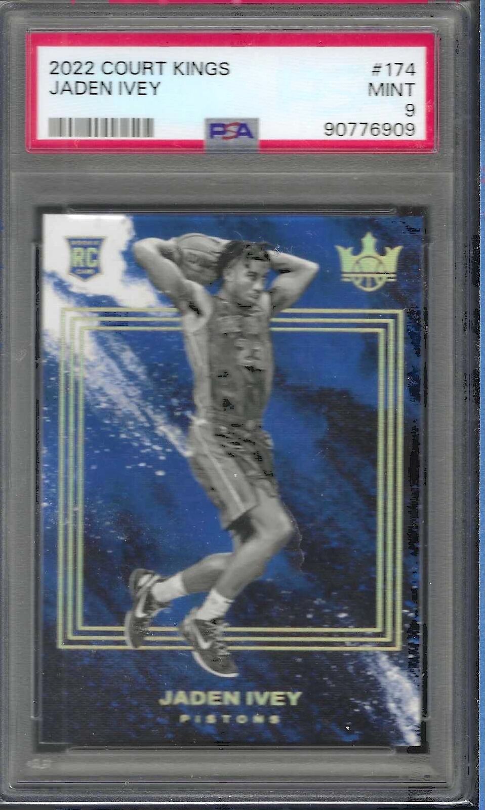 JADEN IVEY 2022 PANINI COURT KINGS ROOKIE LEVEL IV 4 SSP RC #174 PSA 9 MINT