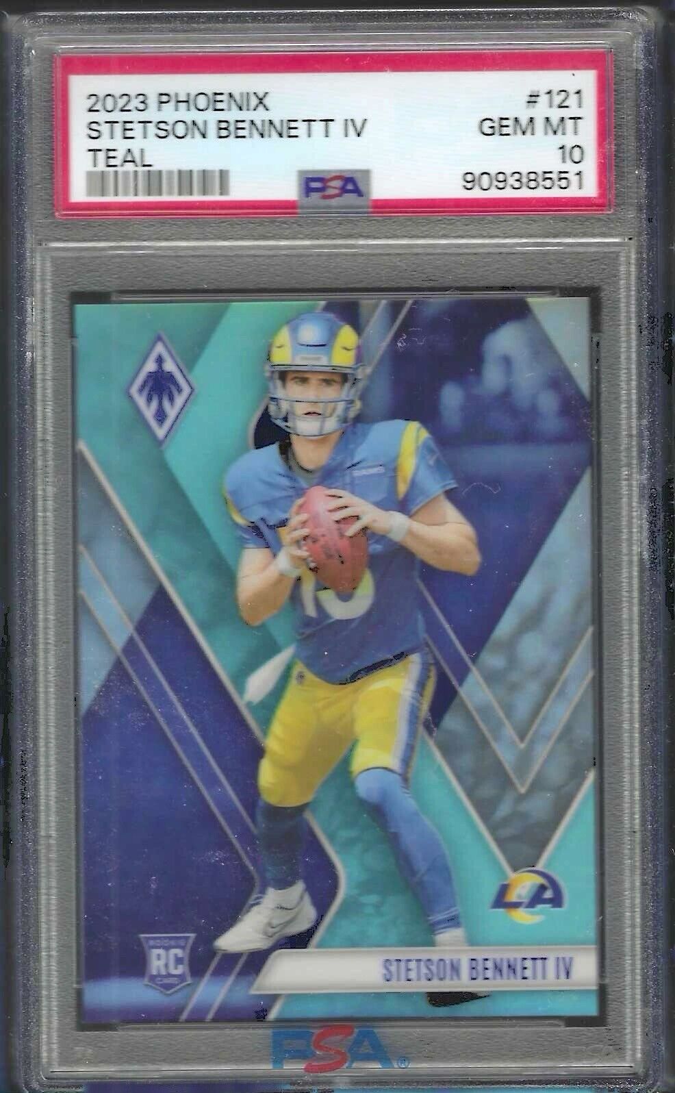 STETSON BENNETT IV 2023 PANINI PHOENIX TEAL PRIZM RC /150 PSA 10 GEM MINT POP 3